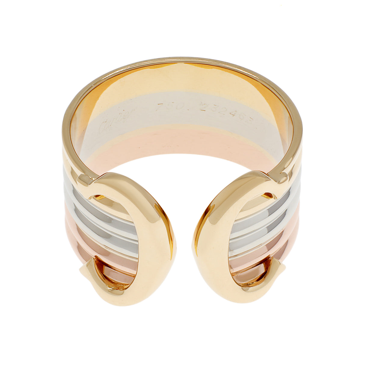 Cartier 18K Vintage C de Cartier Ring Designer Jewellery Cartier