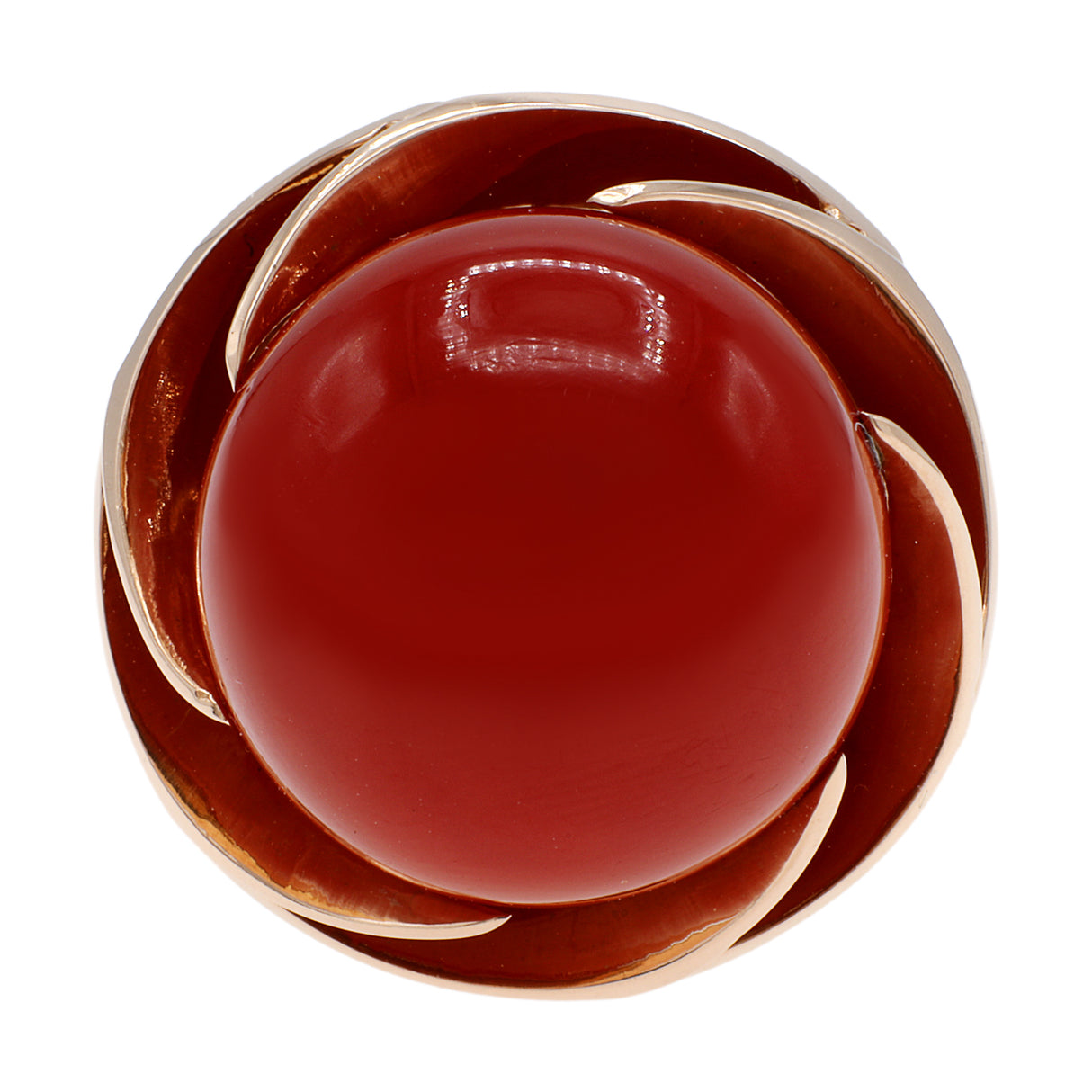 14K Rose Gold Coral Ring Fine Jewellery Modaselle