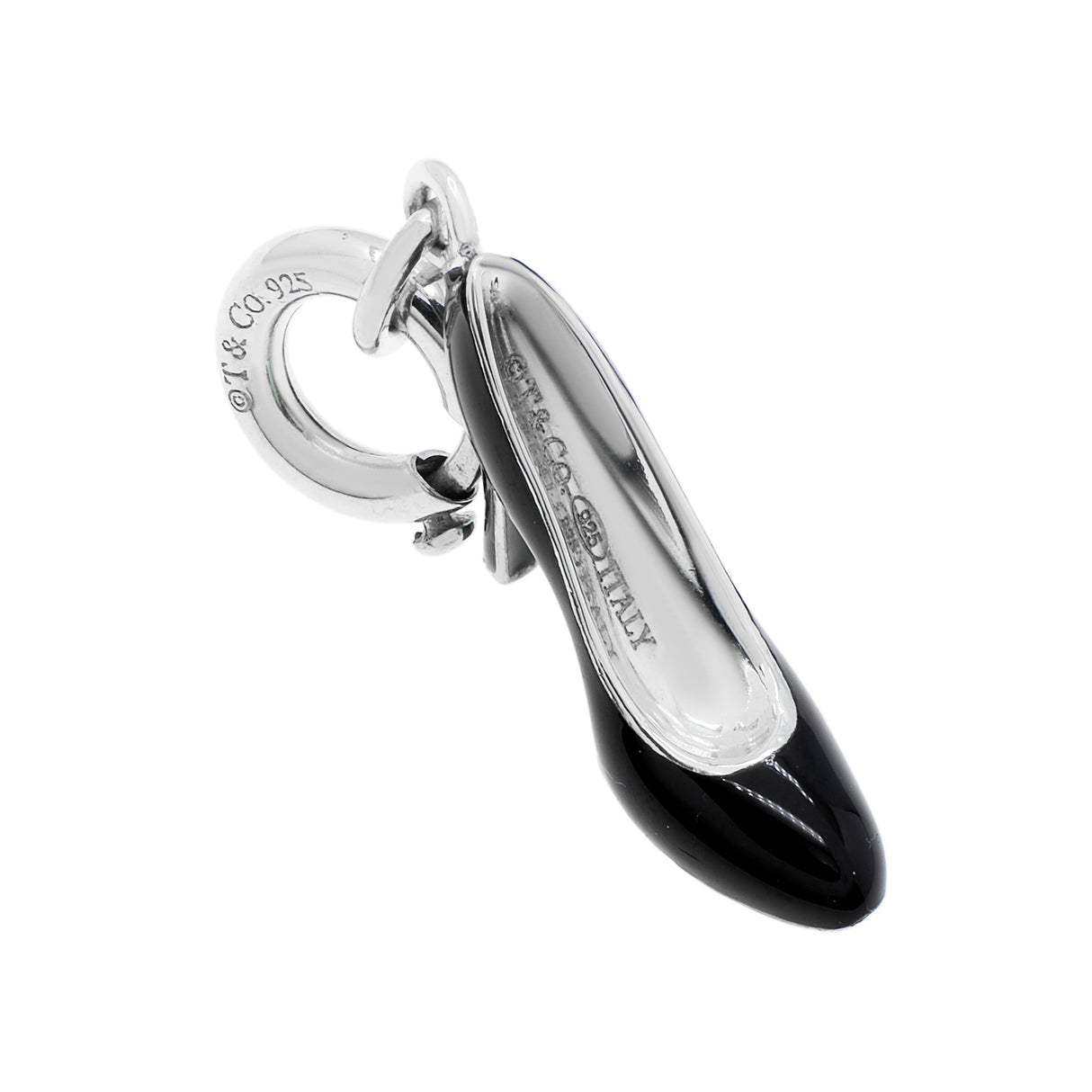 Tiffany & Co. Sterling Silver Enamel Stiletto Charm Designer Jewellery Tiffany and Co