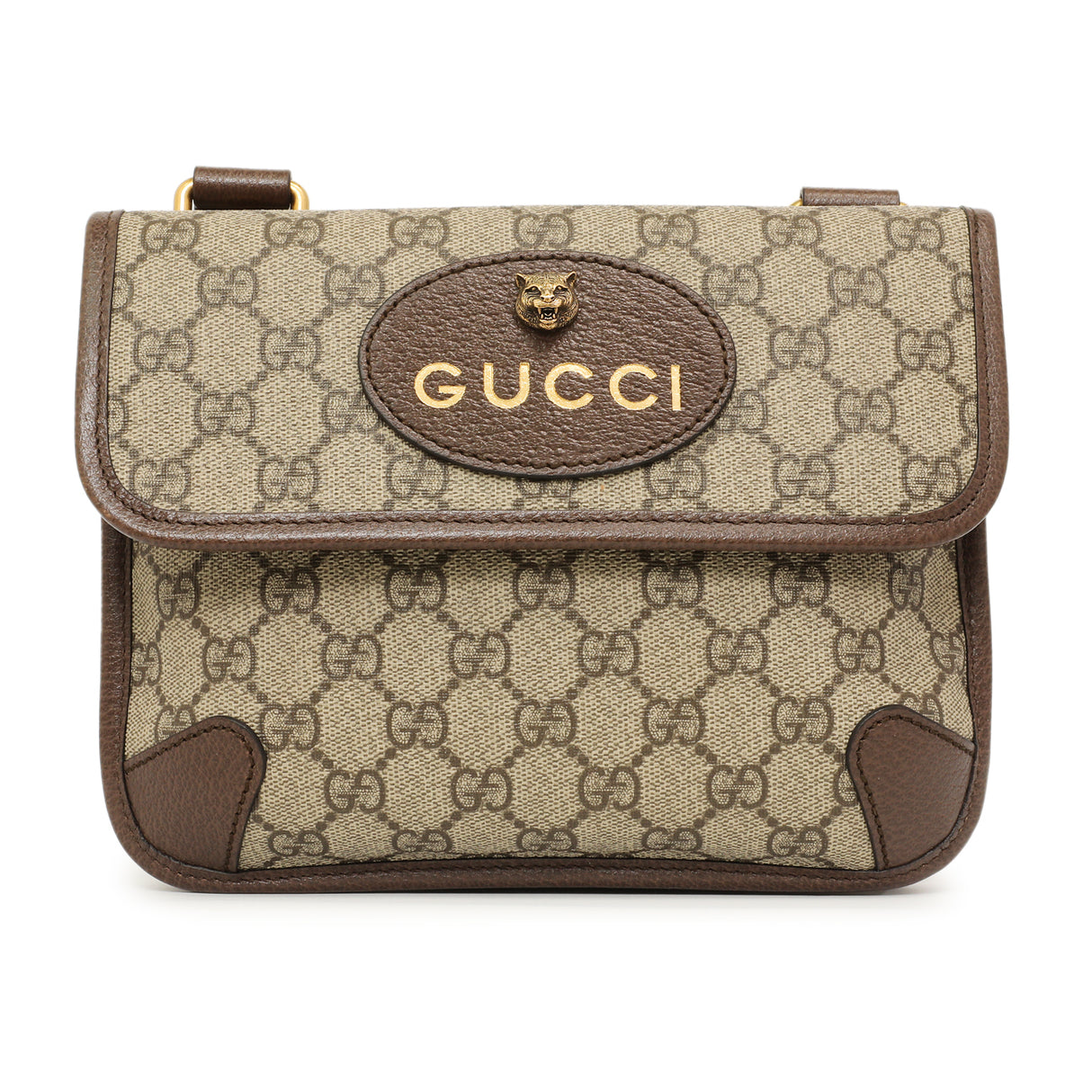 Gucci GG Supreme Monogram Web Neo Vintage Small Messenger Handbags Gucci