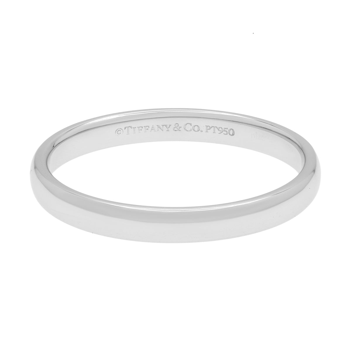 Tiffany & Co. Platinum 3mm Forever Wedding Band Ring Designer Jewellery Tiffany and Co