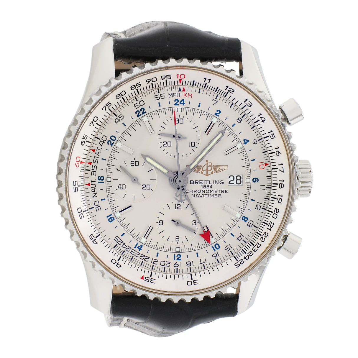 Breitling Stainless Steel Navitimer World A24322 Watches Breitling