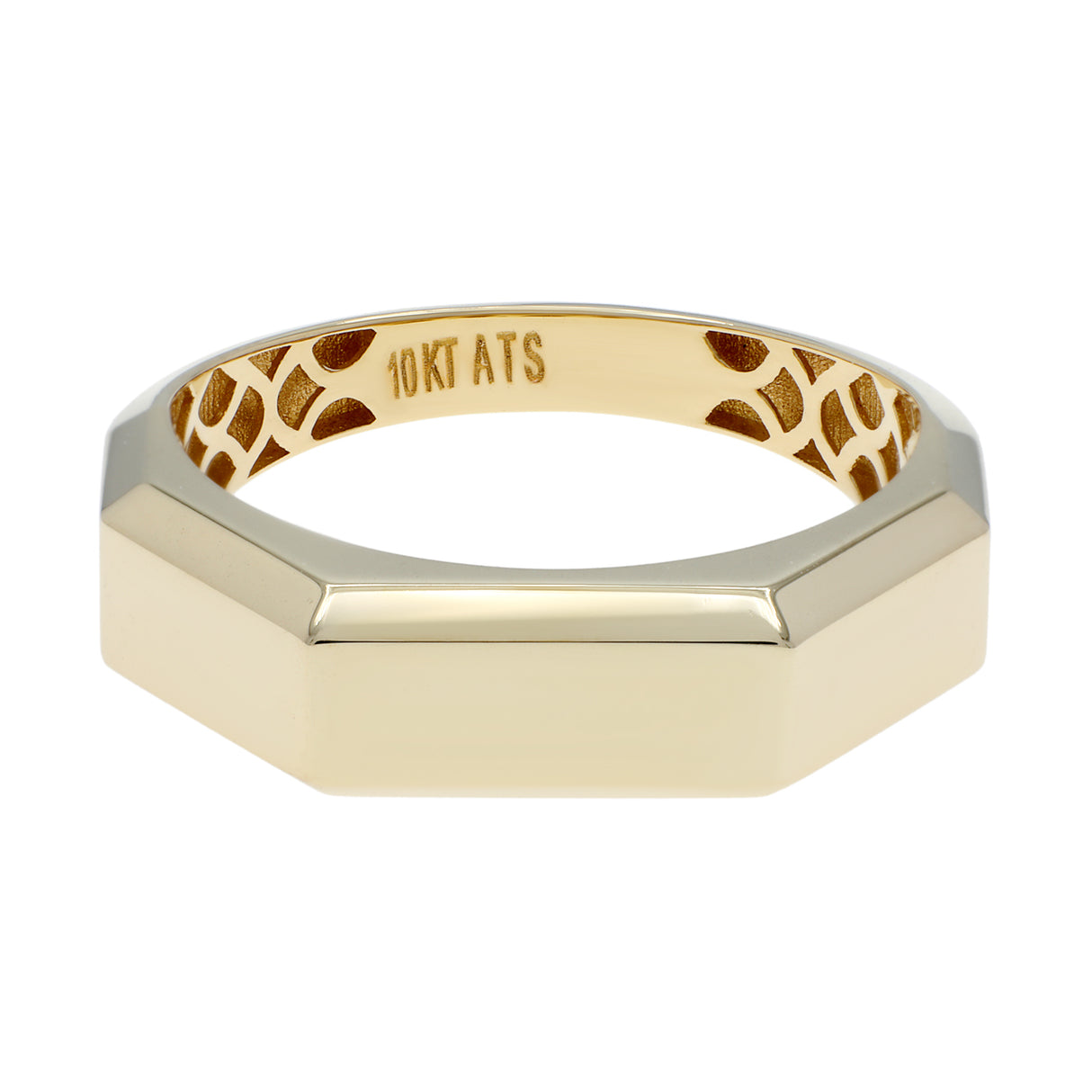 10K Yellow Gold Hexa Ring Fine Jewellery Modaselle