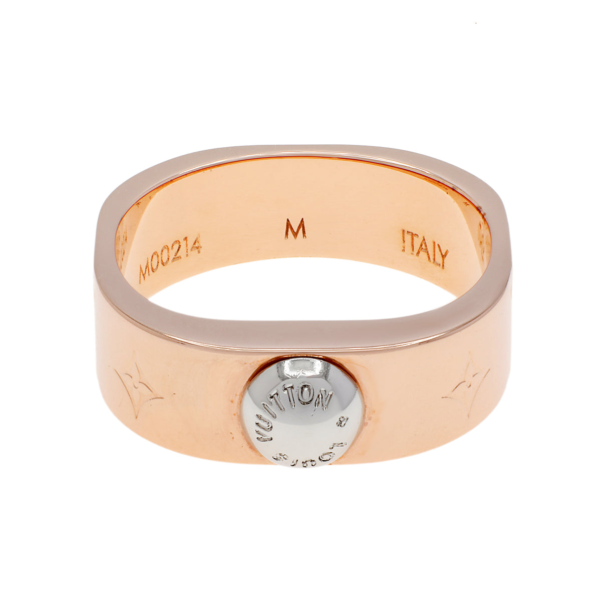 Louis Vuitton Brass Monogram Engraved Nanogram Ring Designer Jewellery Louis Vuitton