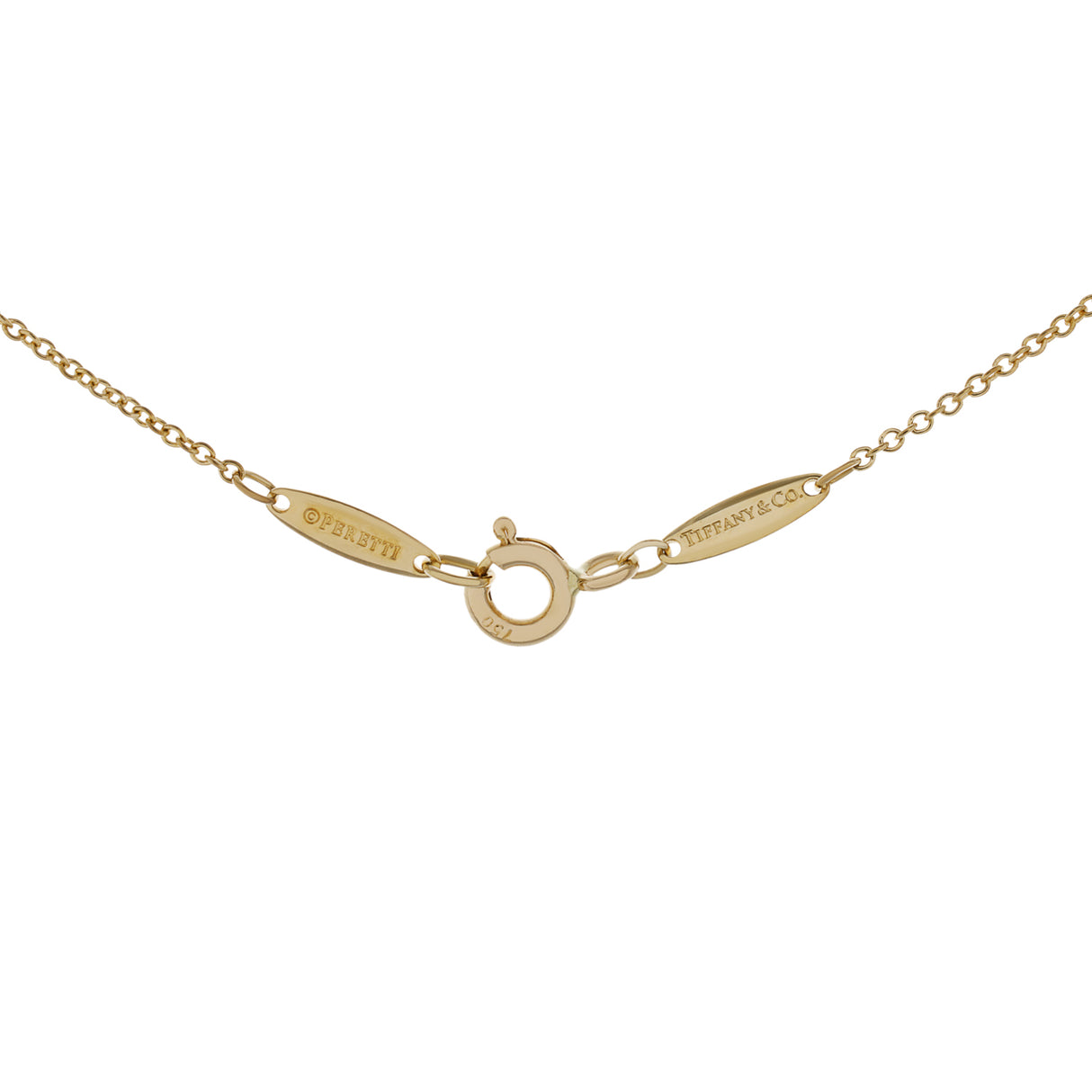 Tiffany & Co. 18K Yellow Gold Diamonds by the Yard Pendant Necklace Designer Jewellery Tiffany and Co