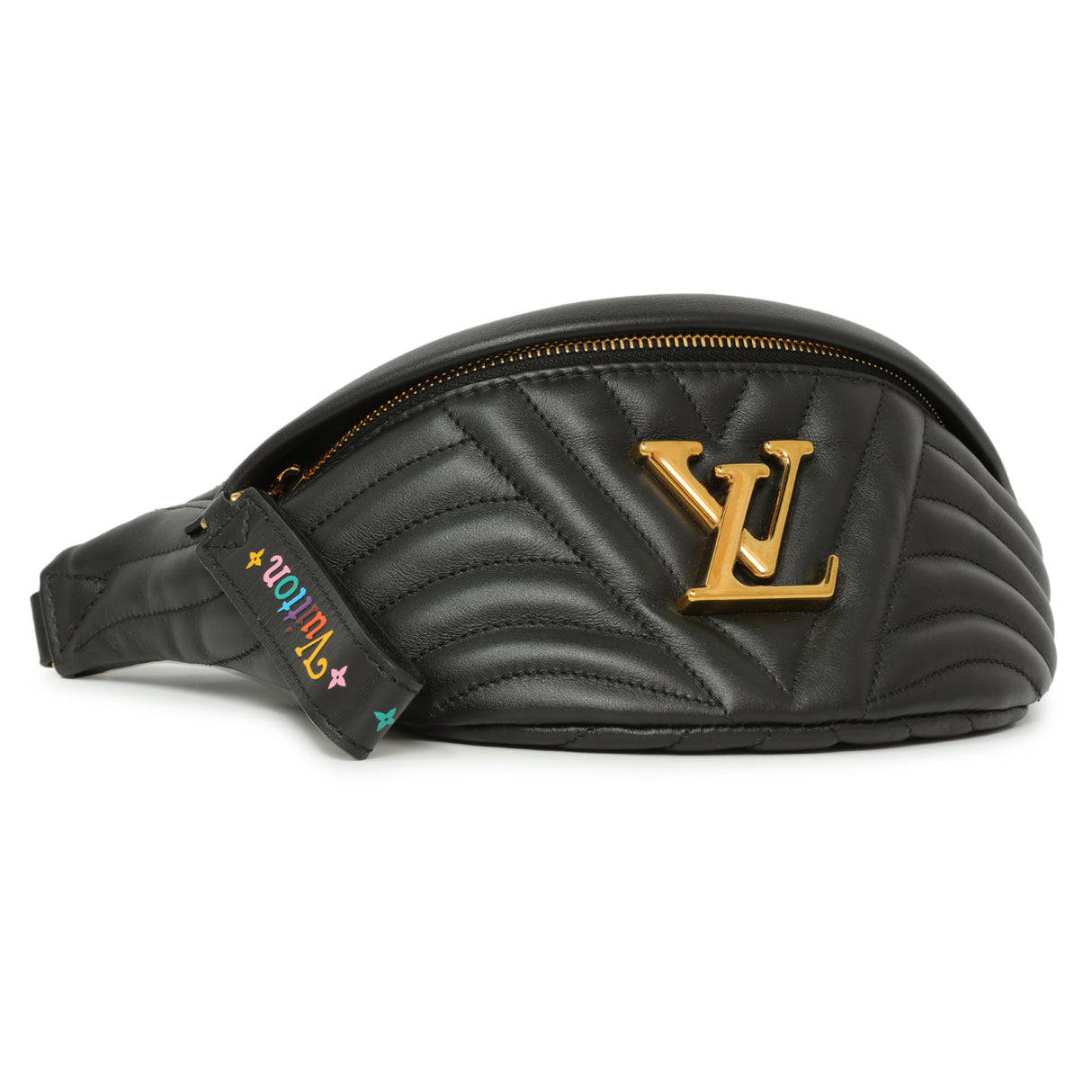 Louis Vuitton Black Quilted Calfskin New Wave Bumbag Handbags Louis Vuitton