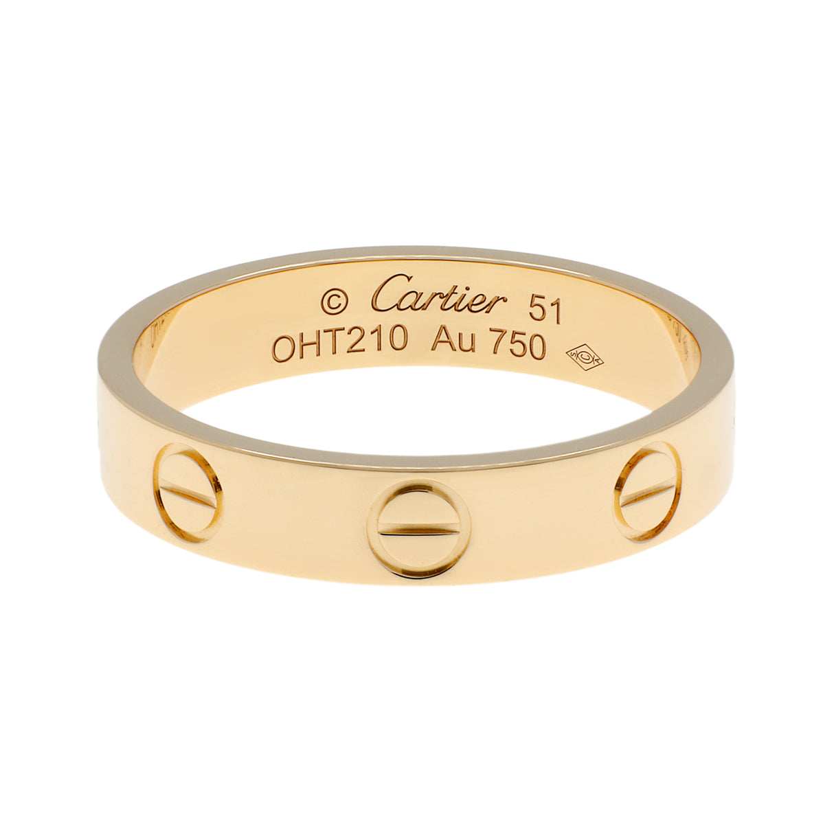 Cartier 18K Yellow Gold Love Wedding Band Handbags Cartier