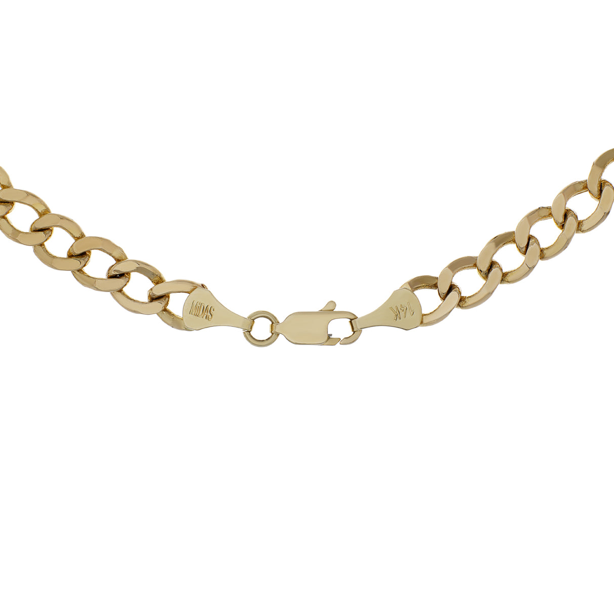14k Yellow Gold Curb Link Chain Fine Jewellery Modaselle