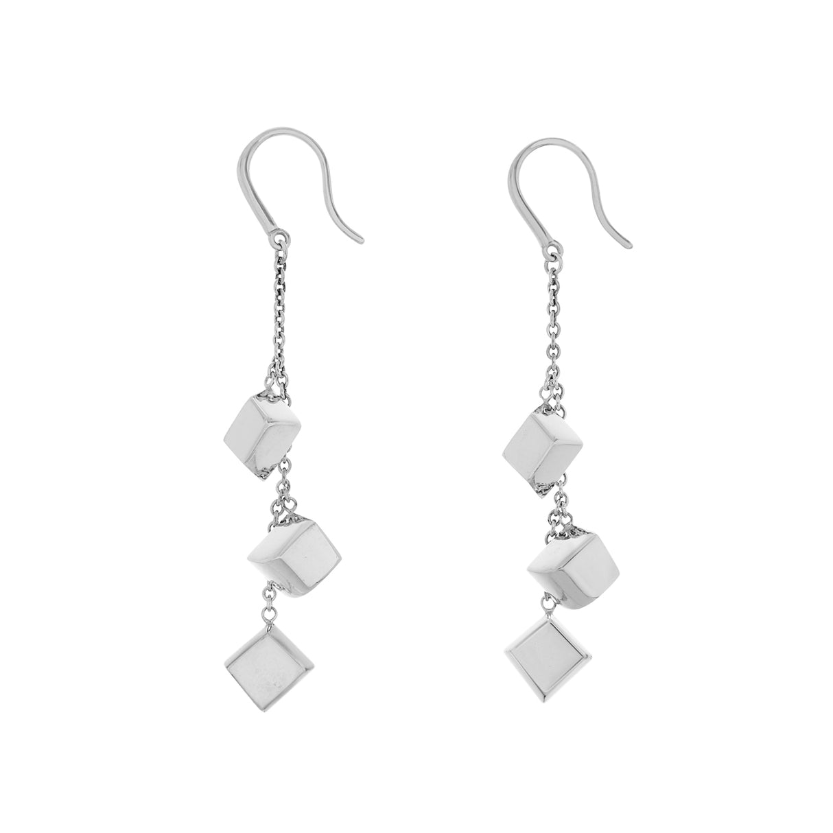 Tiffany & Co. Sterling Silver Frank Gehry Torque Drop Earrings Designer Jewellery Tiffany and Co