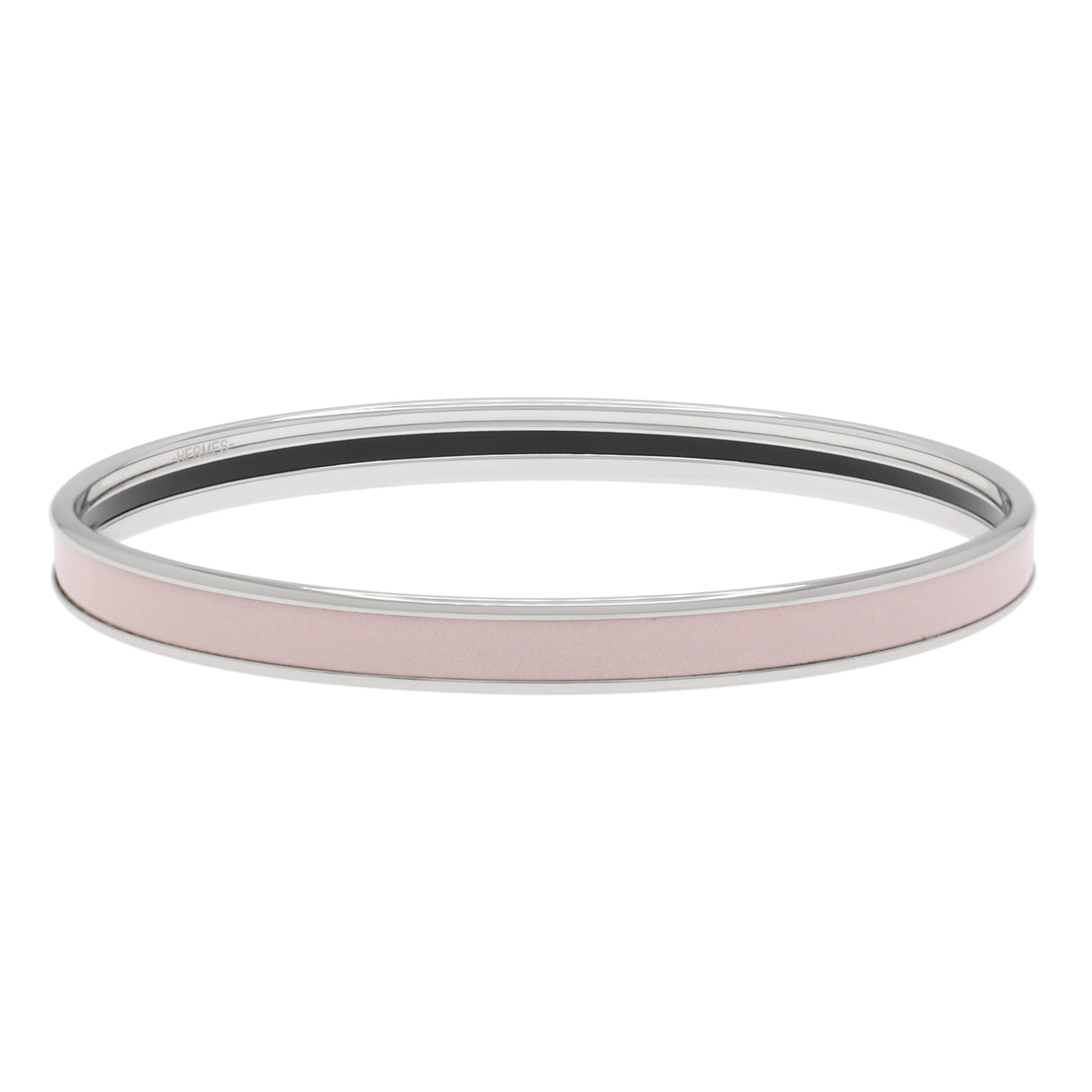 Hermes Rose Candeur Enamel Uni Bangle Designer Jewellery Hermes