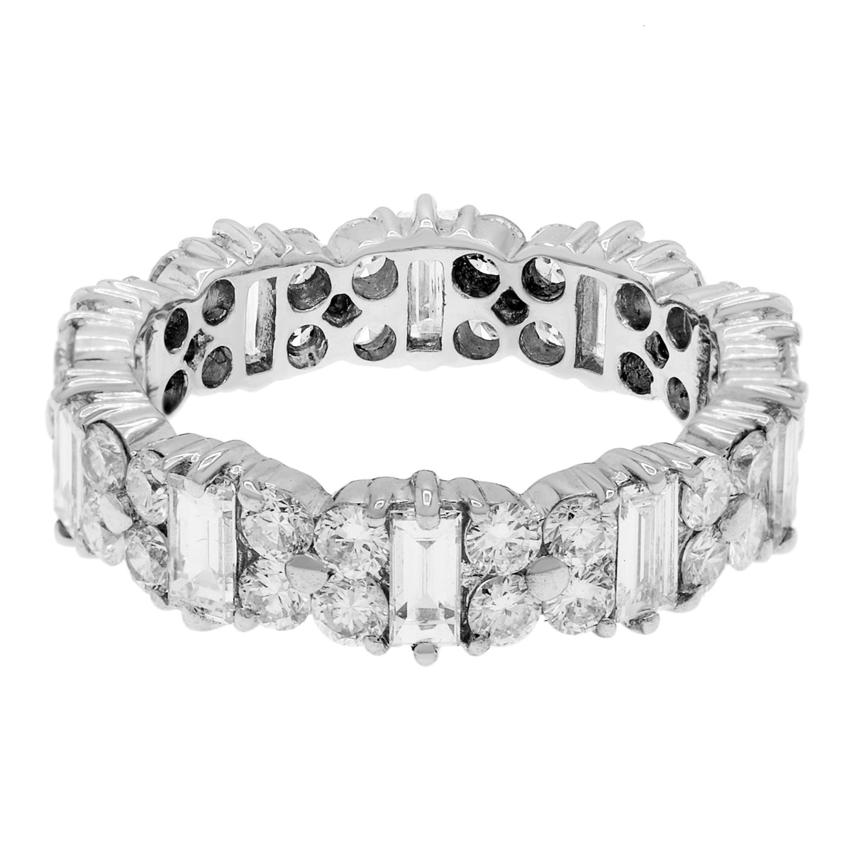 18K White Gold 2.30 Carat Diamond Eternity Band Fine Jewellery Modaselle