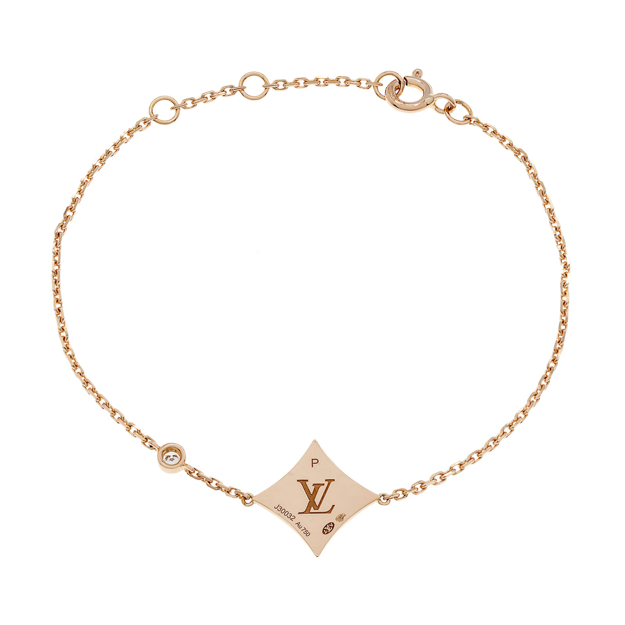 Louis Vuitton 18K Pink Gold Diamond Mother of Pearl Color Blossom BB Star Bracelet Designer Jewellery Louis Vuitton