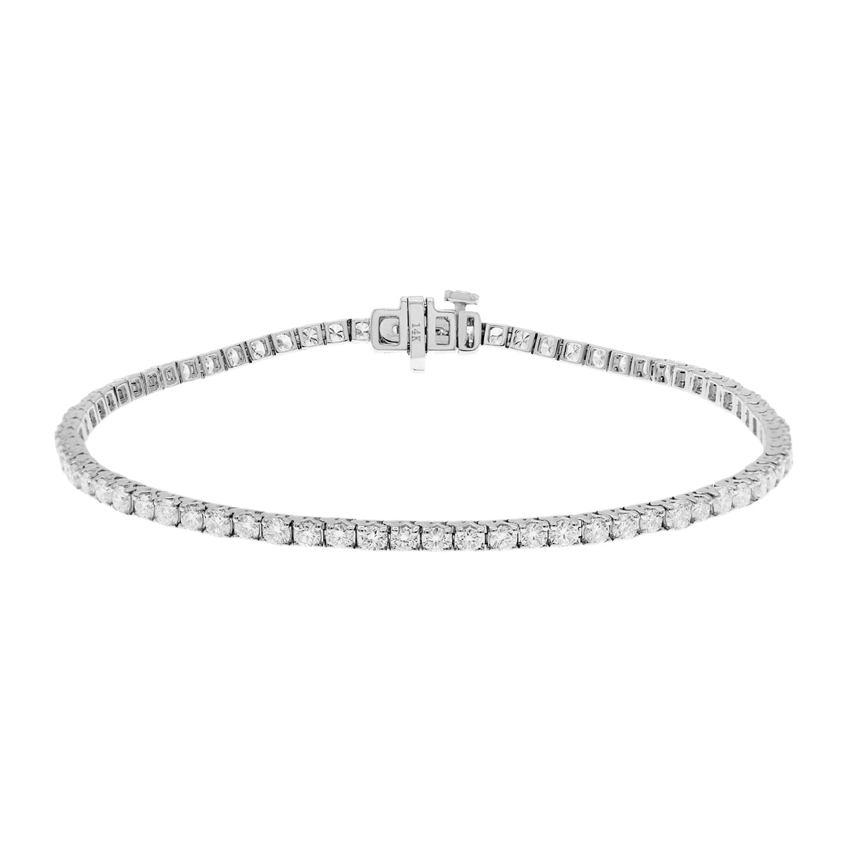 14K White Gold 2.28 Carat Tennis Bracelet Fine Jewellery Modaselle