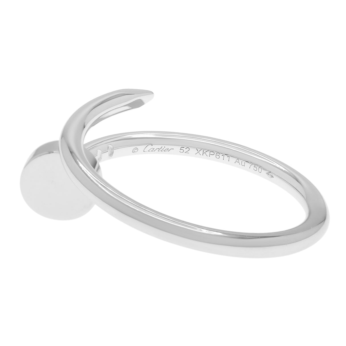 Cartier 18K White Gold Small Juste Un Clou Ring Designer Jewellery Cartier