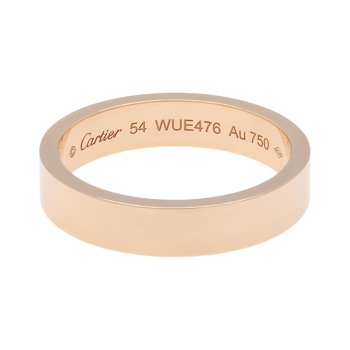 Cartier 18K Rose Gold C de Cartier Wedding Band Ring Designer Jewellery Cartier