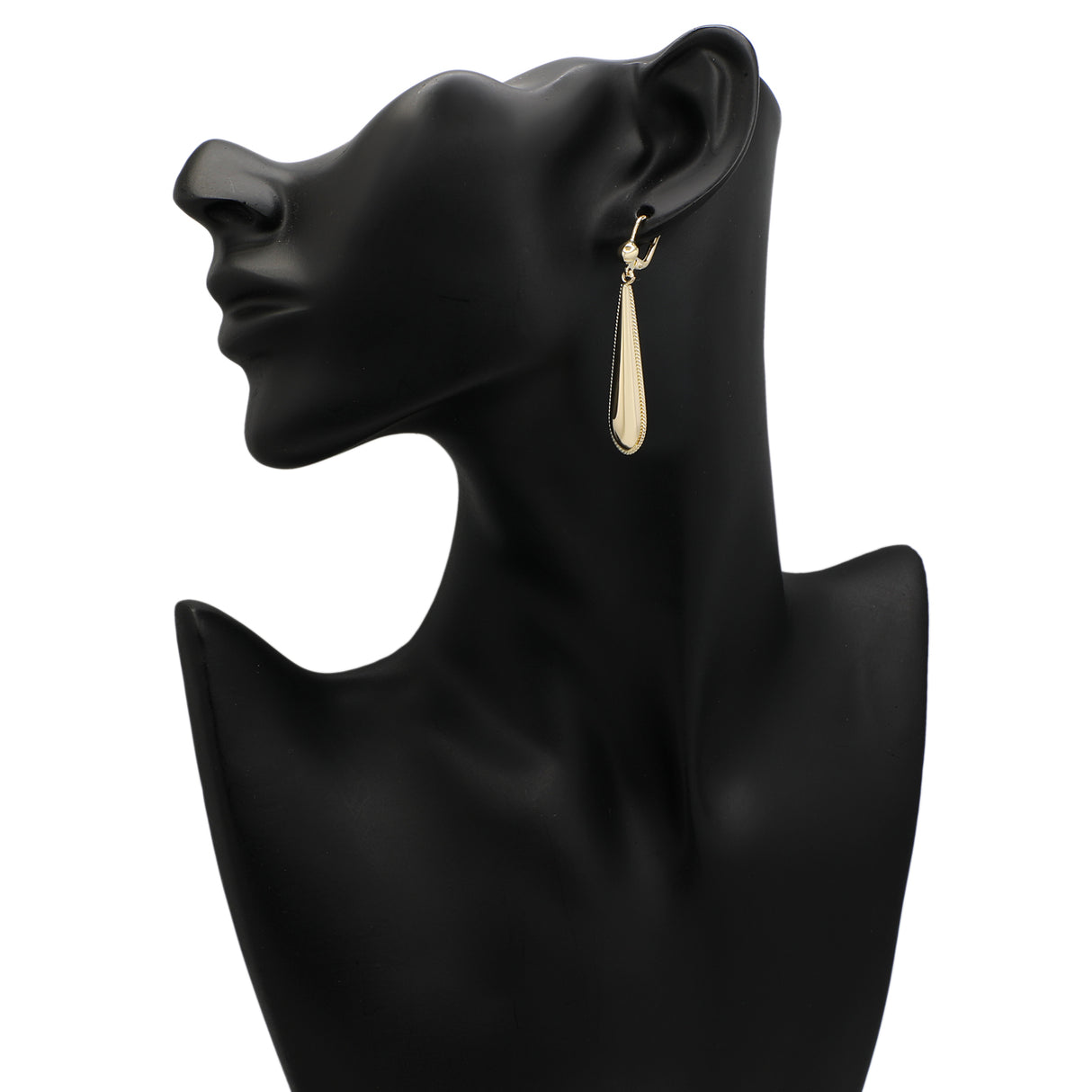 10K Yellow Gold Drop Earrings Fine Jewellery Modaselle