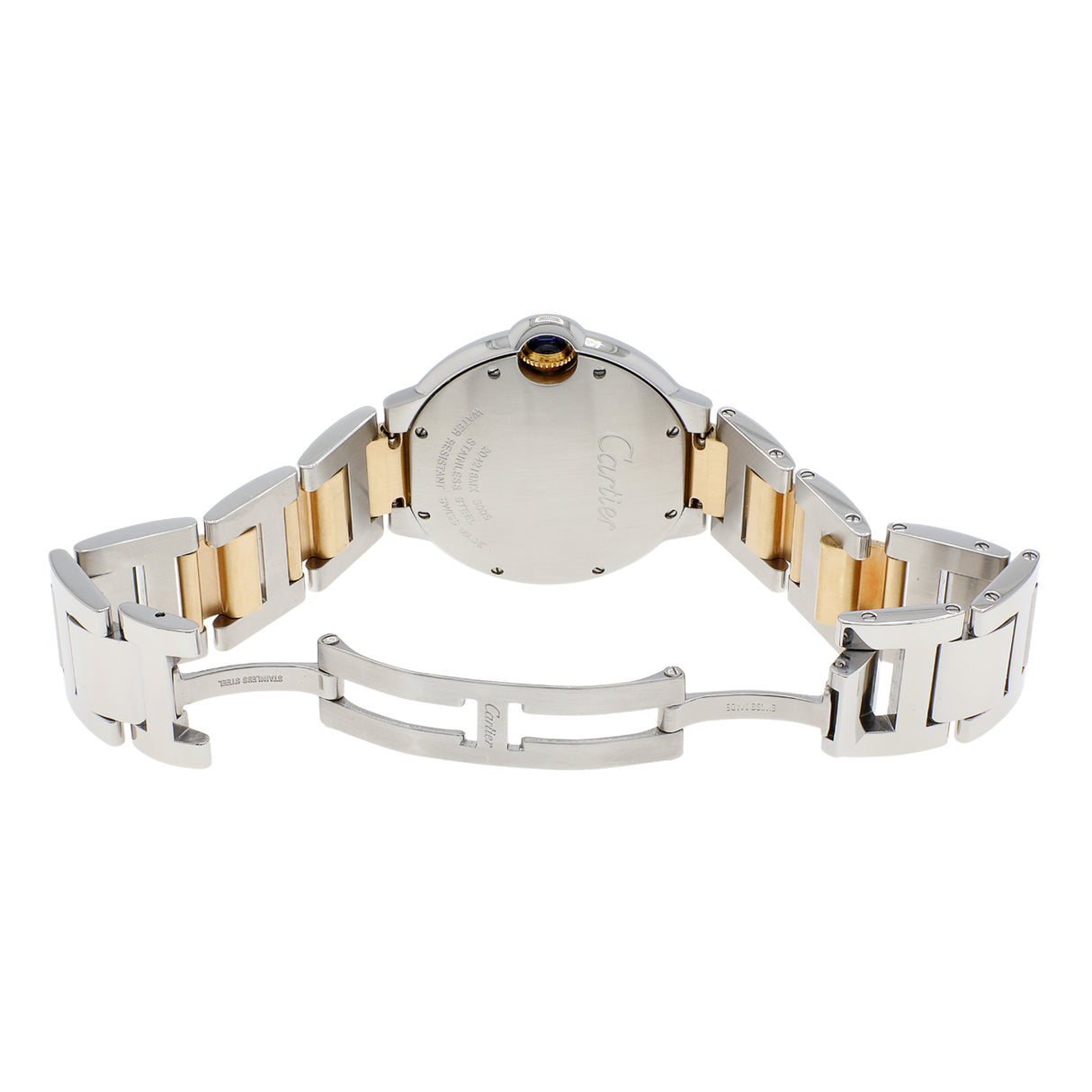 Cartier Stainless Steel 18K Yellow Gold Ballon Bleu 36mm W69008Z3 Watches Cartier
