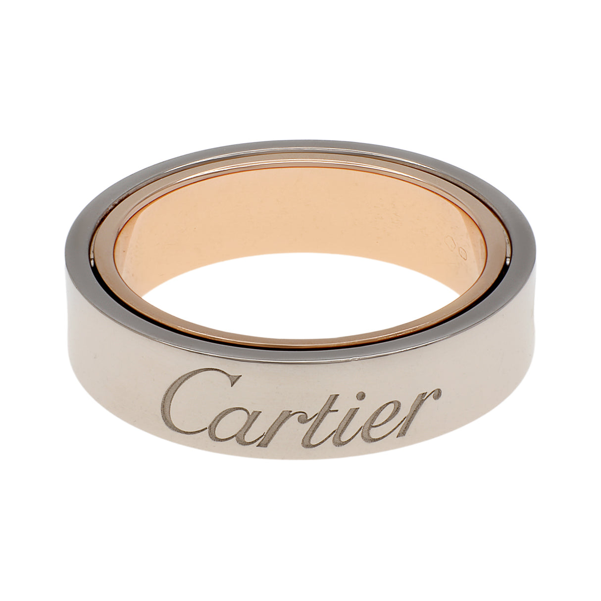 Cartier 18K White/Rose Gold Secret Love Ring Designer Jewellery Cartier