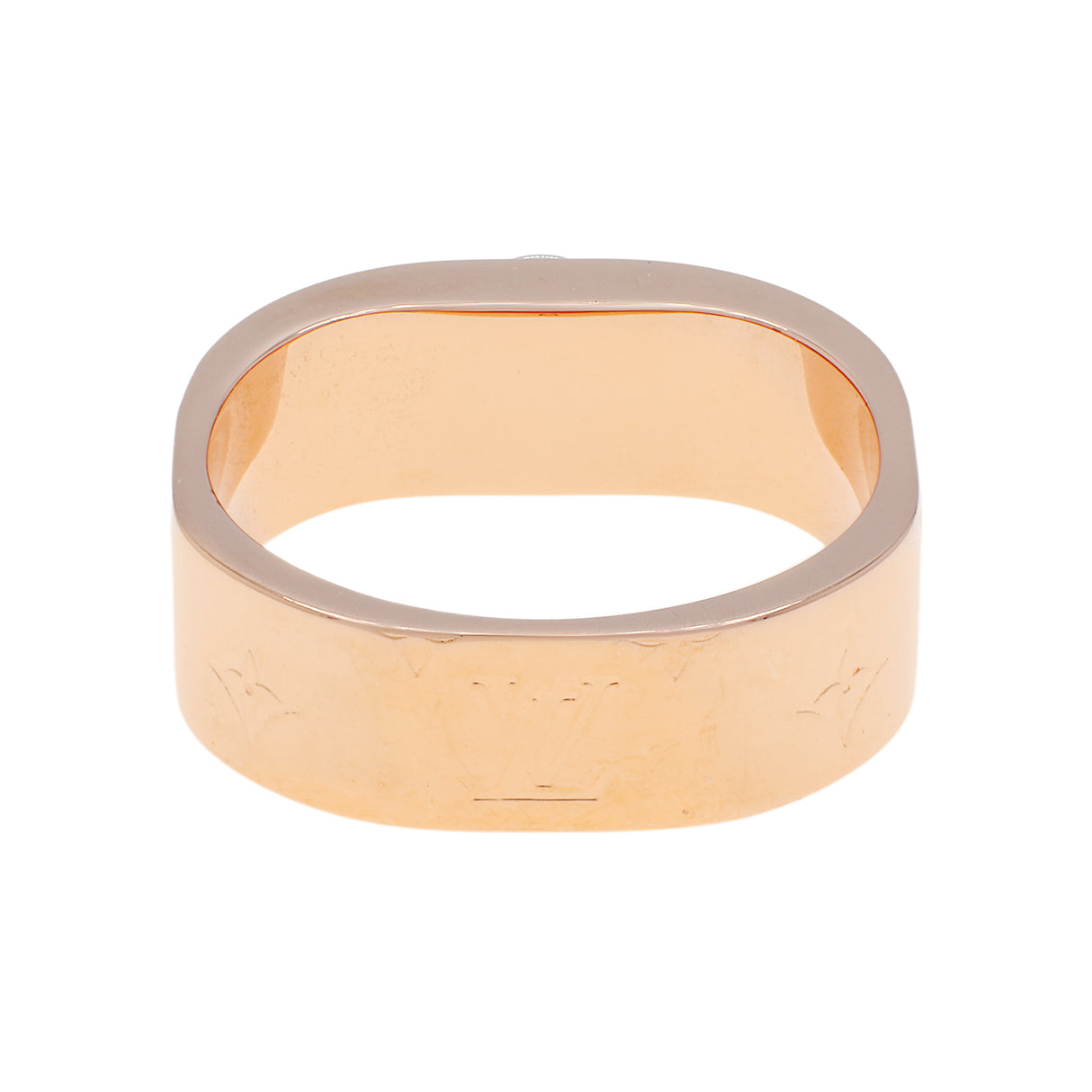 Louis Vuitton Brass Monogram Engraved Nanogram Ring Designer Jewellery Louis Vuitton