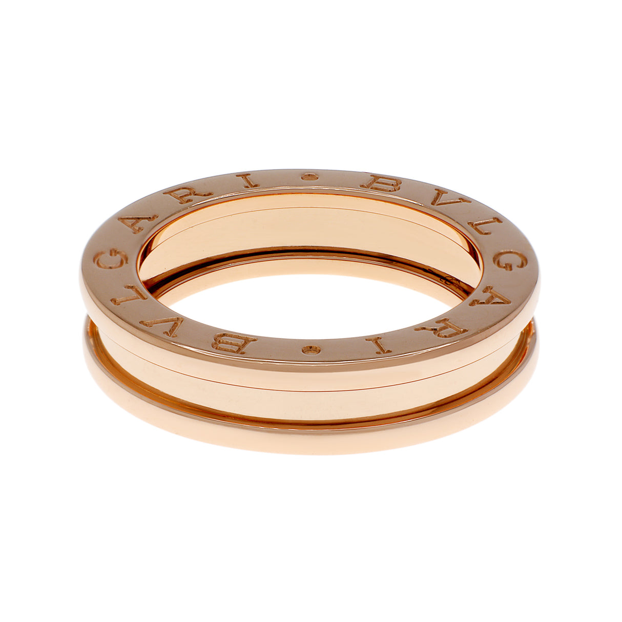 Bulgari 18K Rose Gold B.Zero1 One-Band Ring Designer Jewellery Bulgari