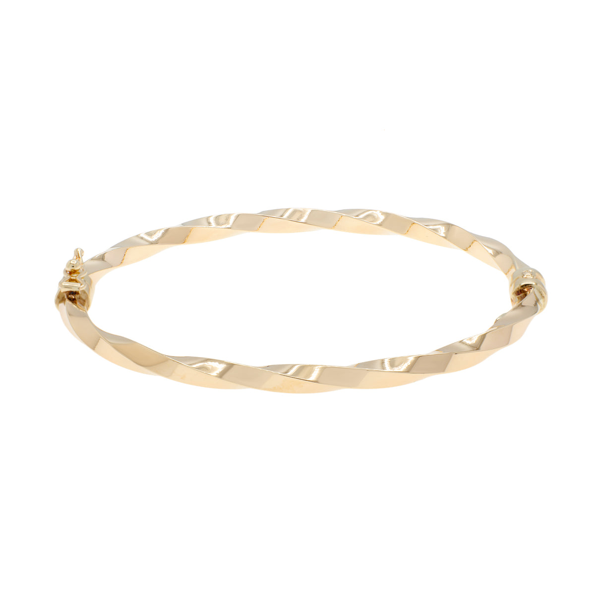 10K Yellow Gold Twist Bangle Fine Jewellery Modaselle