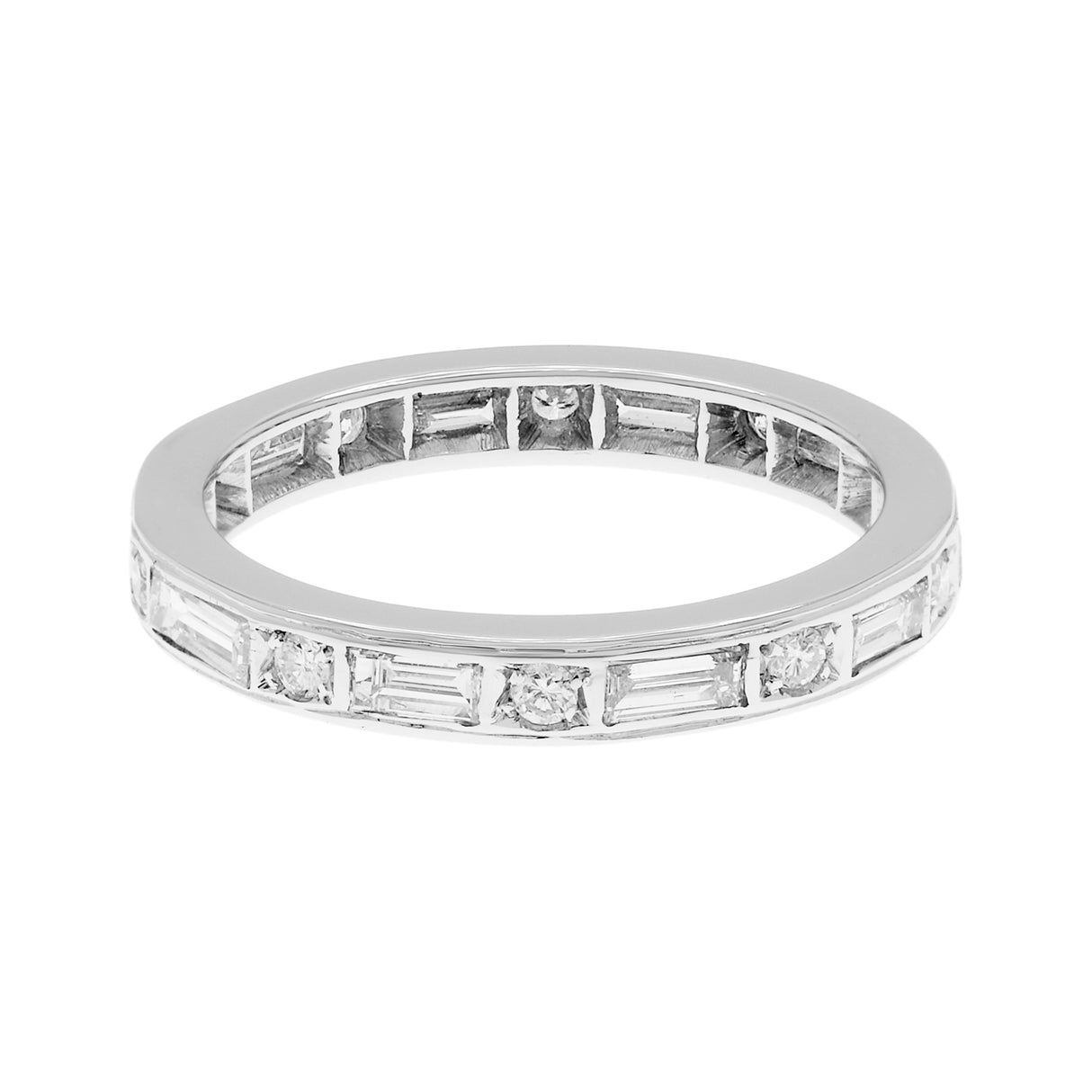 14K White Gold 1.30 Carat Diamond Eternity Ring Fine Jewellery Modaselle