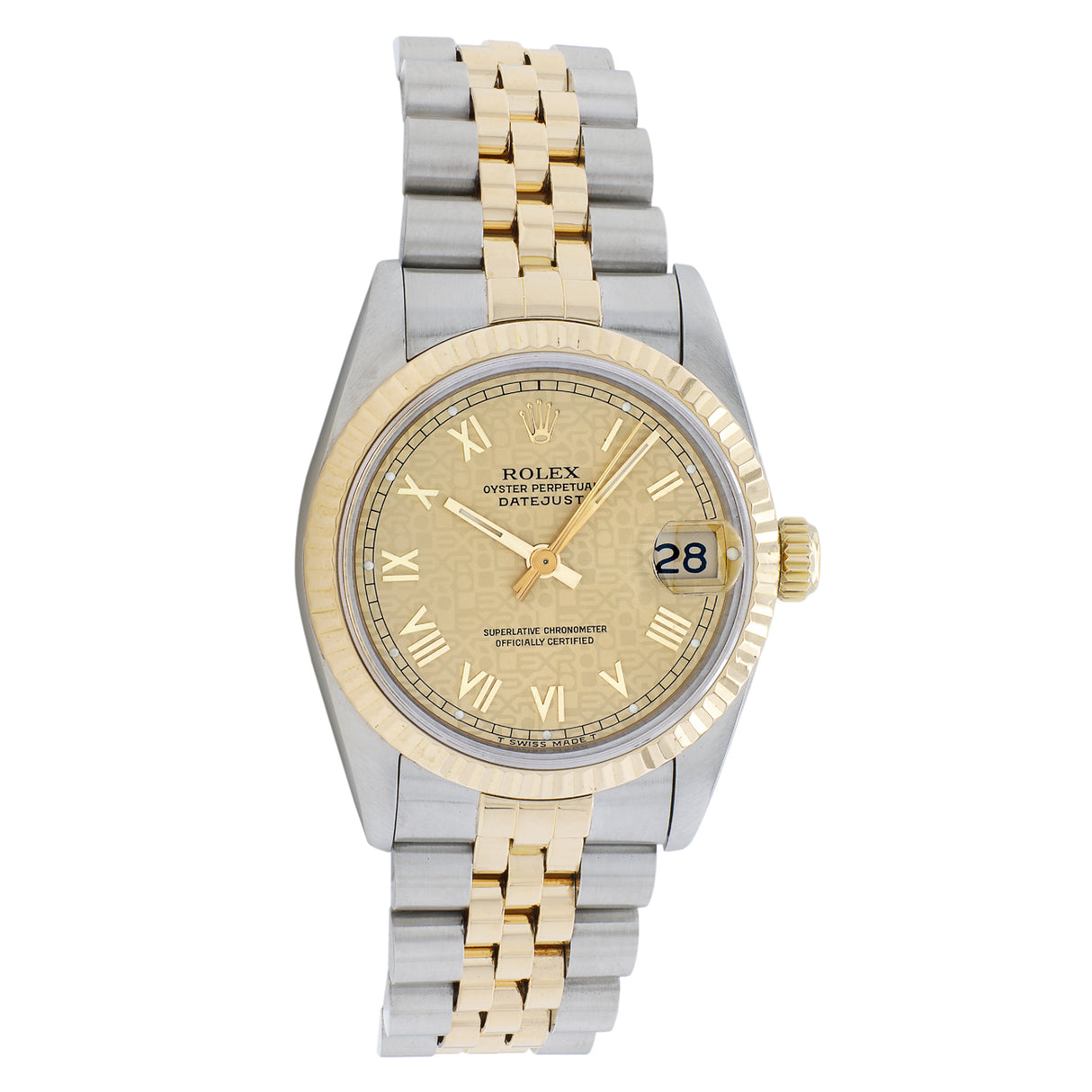 Rolex Stainless Steel 18K Yellow Gold Datejust 31 68273