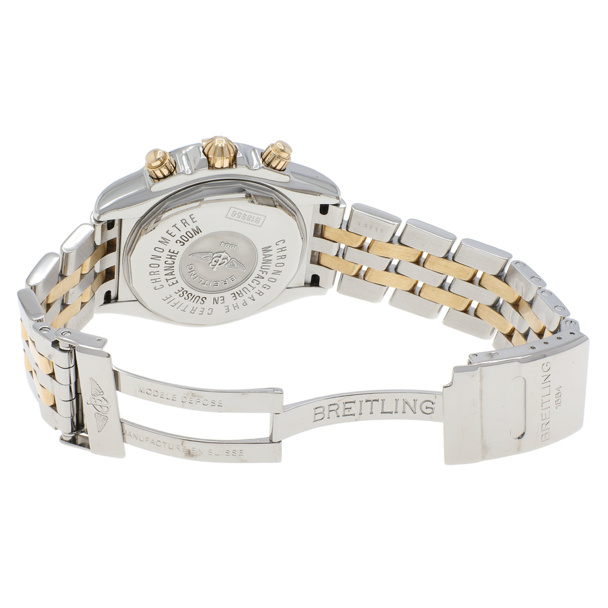 Breitling Stainless Steel 18K Yellow Gold Chronomat Evolution B13356 Watches Breitling