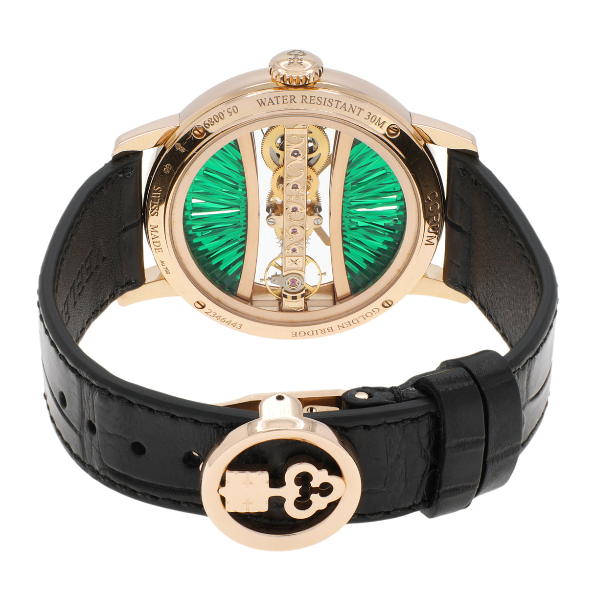 Corum 18K Rose Gold Diamond Golden Bridge B113/0392 Watches Corum