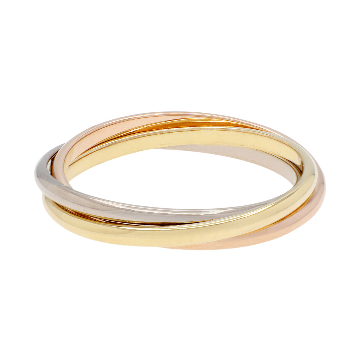 Cartier 18K White Yellow Rose Gold Trinity XS Ring Designer Jewellery Cartier