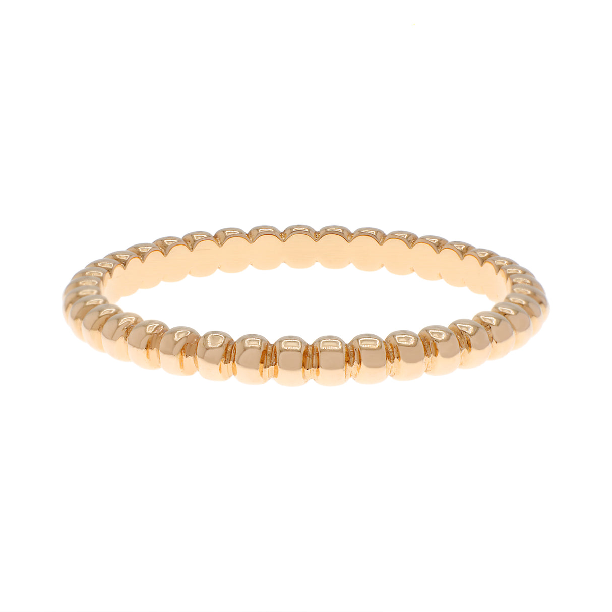 Van Cleef & Arpels 18K Rose Gold Small Perlee Ring Designer Jewellery Van Cleef and Arpels
