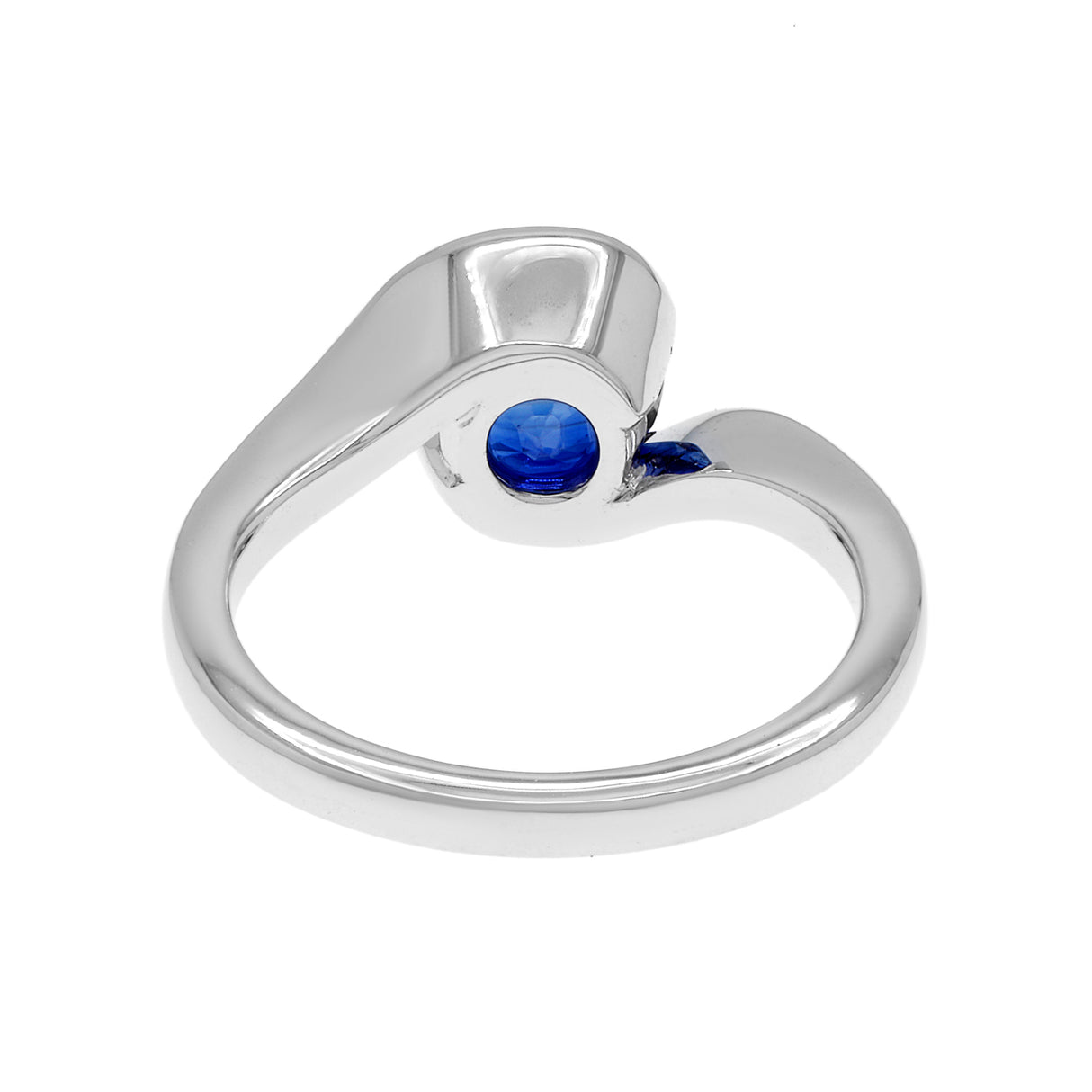 18K White Gold 1.58 Carat Sapphire Ring Fine Jewellery Modaselle