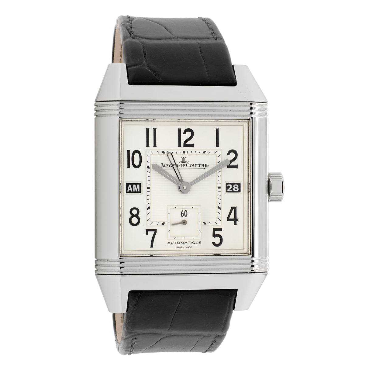 Jaeger-LeCoultre Stainless Steel Reverso Squadra Hometime Q7008420 Watches Jaeger LeCoultre