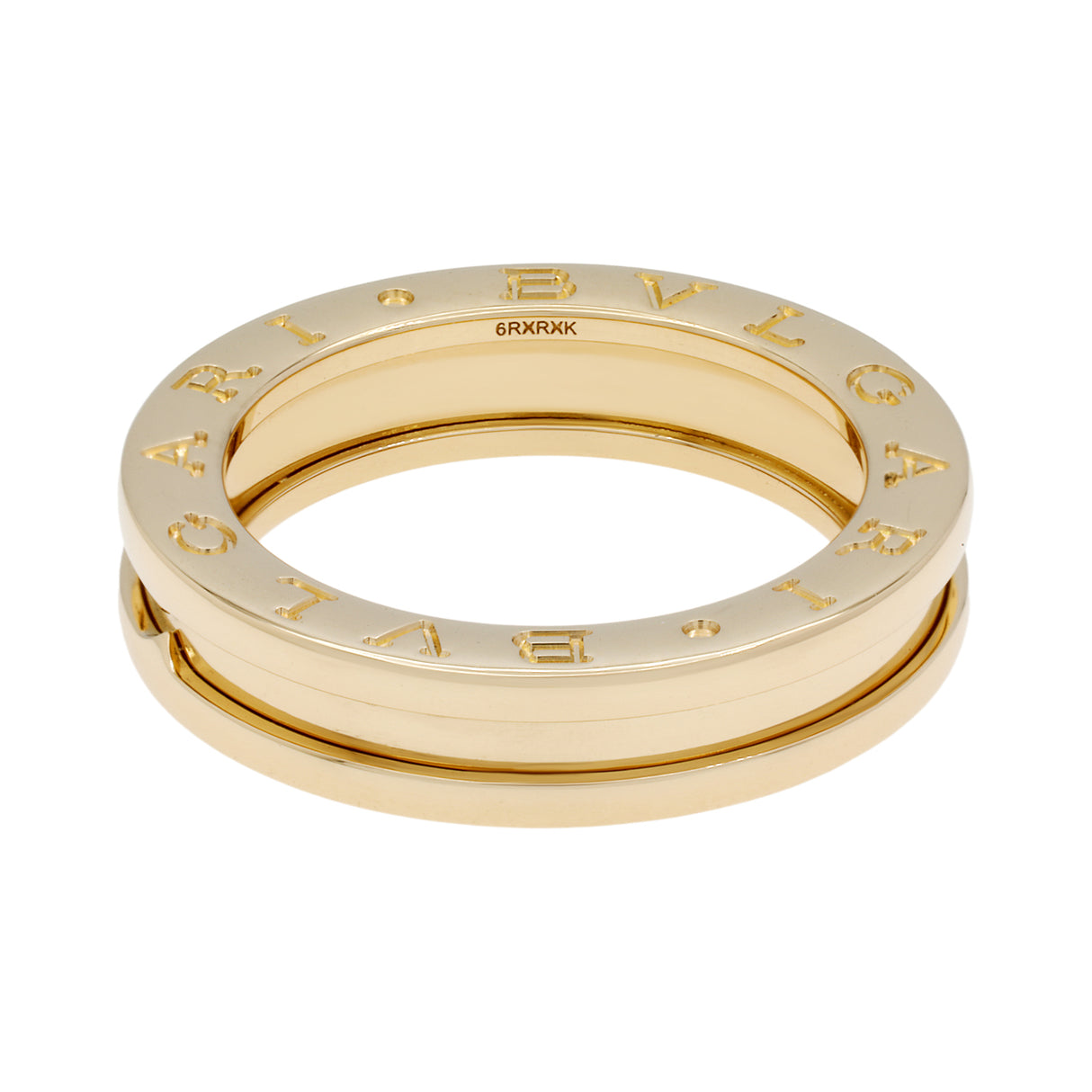 Bulgari 18K Yellow Gold B.zero1 One-Band Ring Designer Jewellery Bulgari