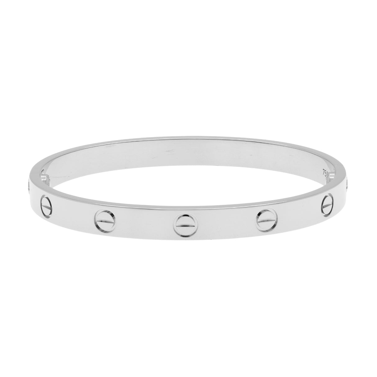Cartier 18K White Gold Love Bracelet Designer Jewellery Cartier