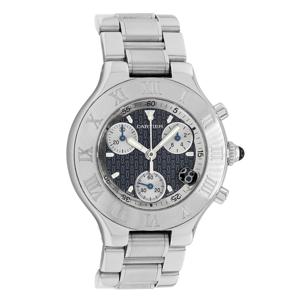 Cartier Stainless Steel Must 21 Chronoscaph W10172T2
