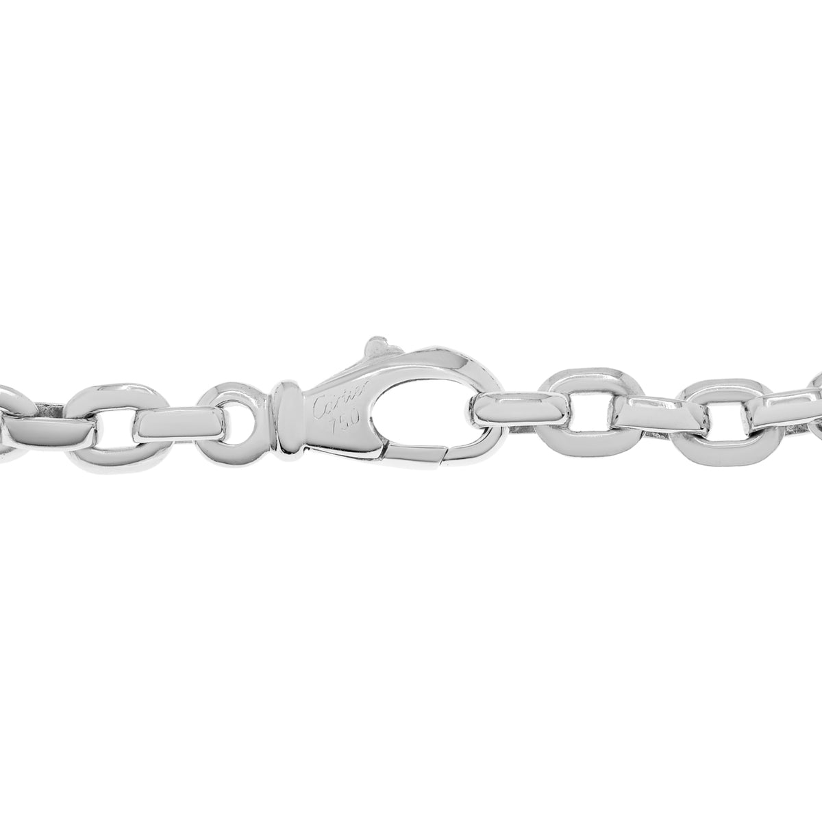 Cartier 18K White Gold Meplat Bracelet Designer Jewellery Cartier