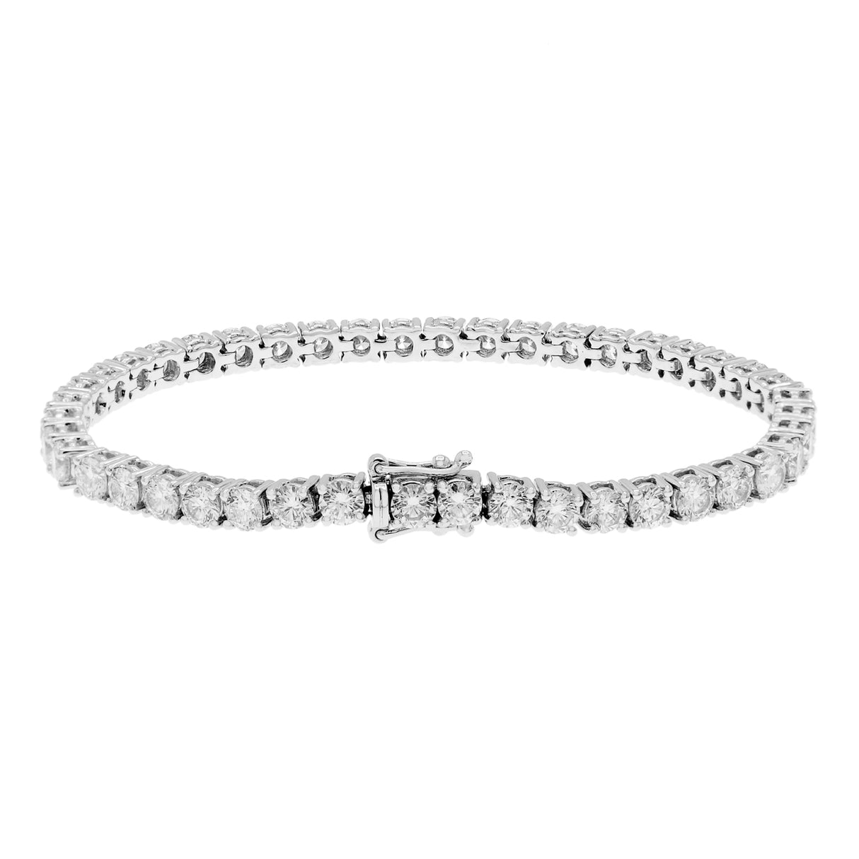 18K White Gold 5.60 Carat Tennis Bracelet Fine Jewellery Modaselle