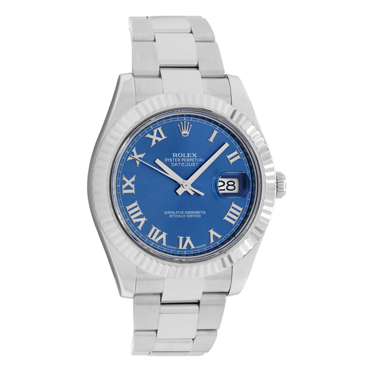 Rolex Stainless Steel 18K White Gold Datejust II 116334 Watches Rolex