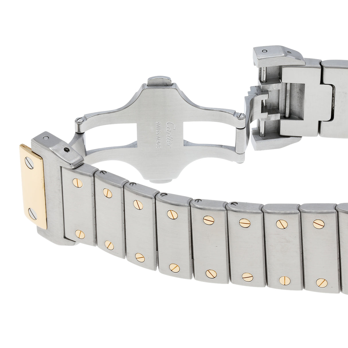 Cartier Stainless Steel 18K Yellow Gold Santos 100 XL W200728G Watches Cartier
