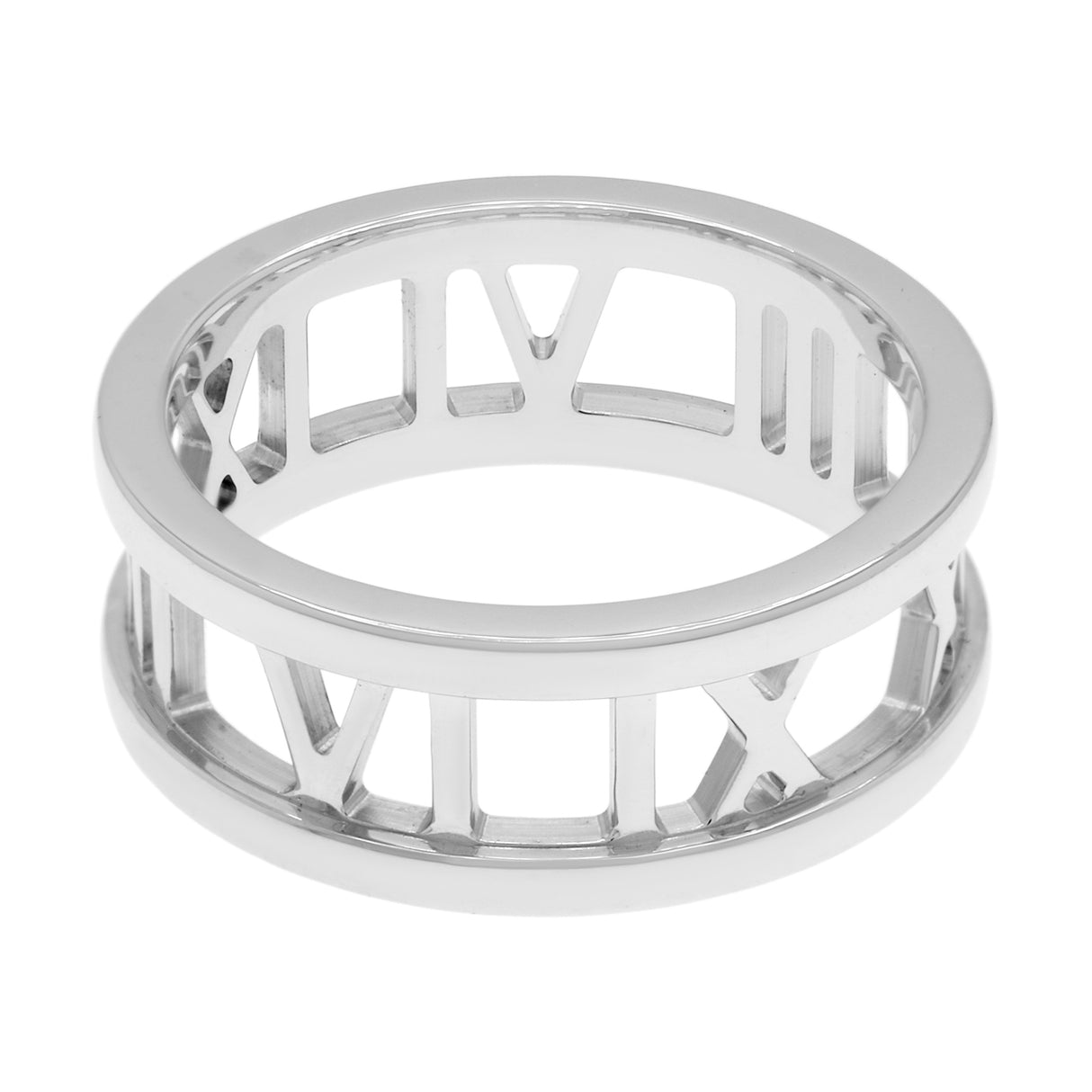 Tiffany & Co. 18K White Gold Atlas Ring Designer Jewellery Tiffany and Co