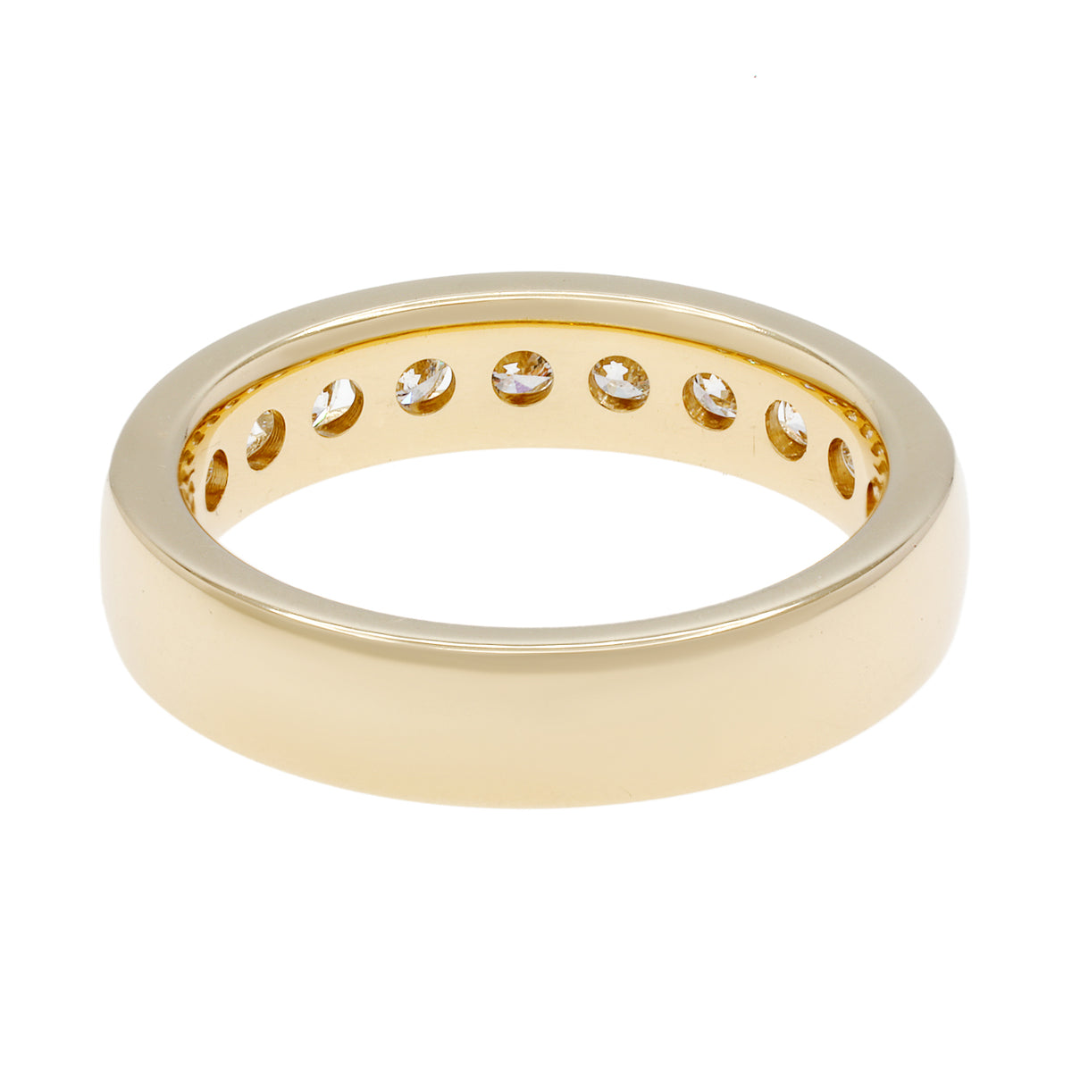 14K Yellow Gold 1.00 Carat Diamond Channel Set Ring Fine Jewellery Modaselle