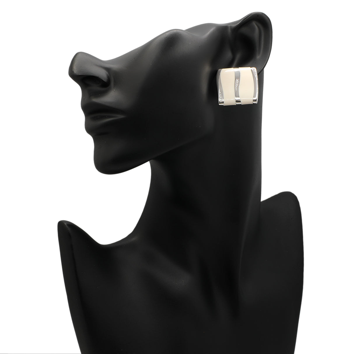 18K White Gold Gavello Kogolong Earrings Fine Jewellery Modaselle