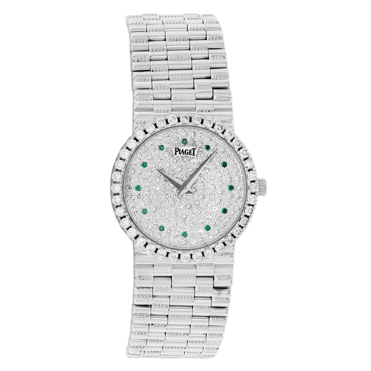Piaget 18K White Gold Pave Diamond 9706