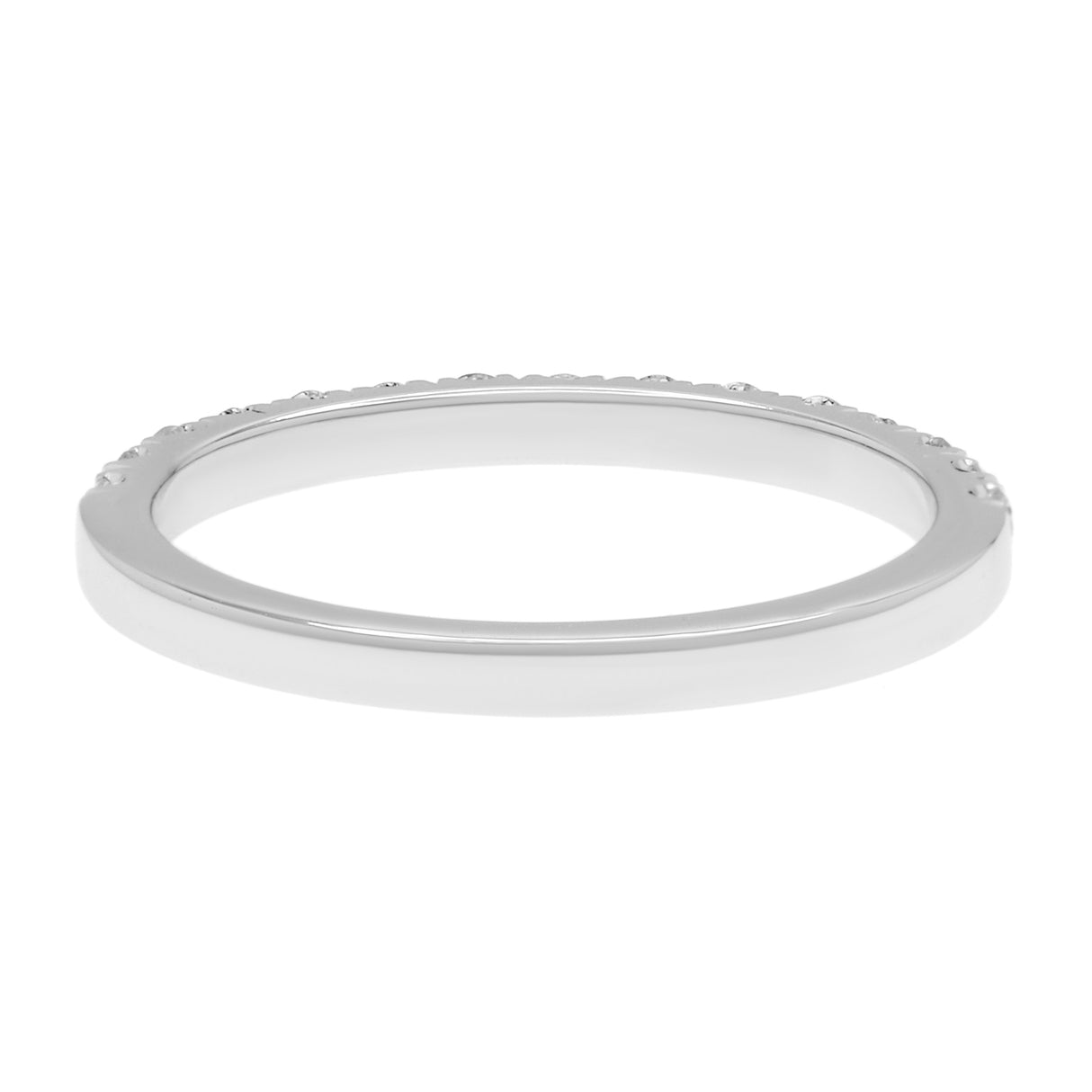 18K White Gold Diamond Half Eternity Band Ring Fine Jewellery Modaselle