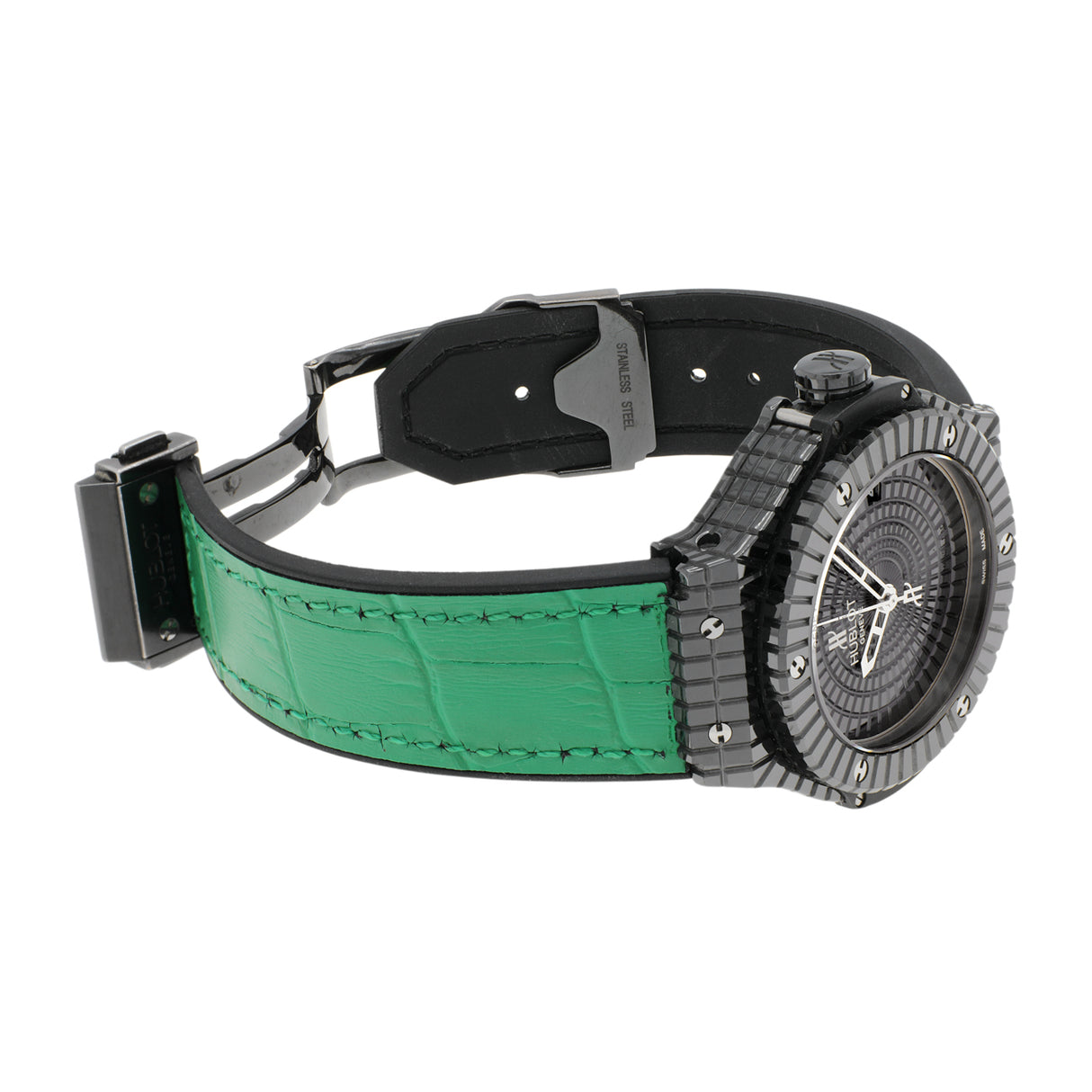 Hublot Black Ceramic Big Bang Caviar 346.CX.1800.RX Watches Hublot