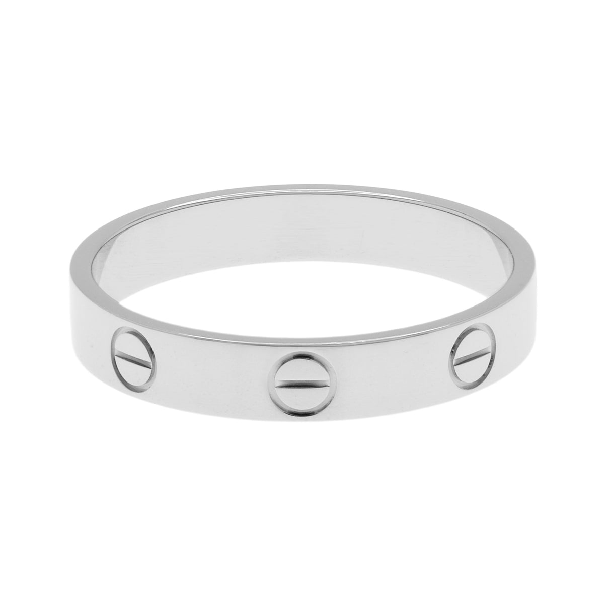 Cartier 18K White Gold Love Wedding Band Handbags Cartier