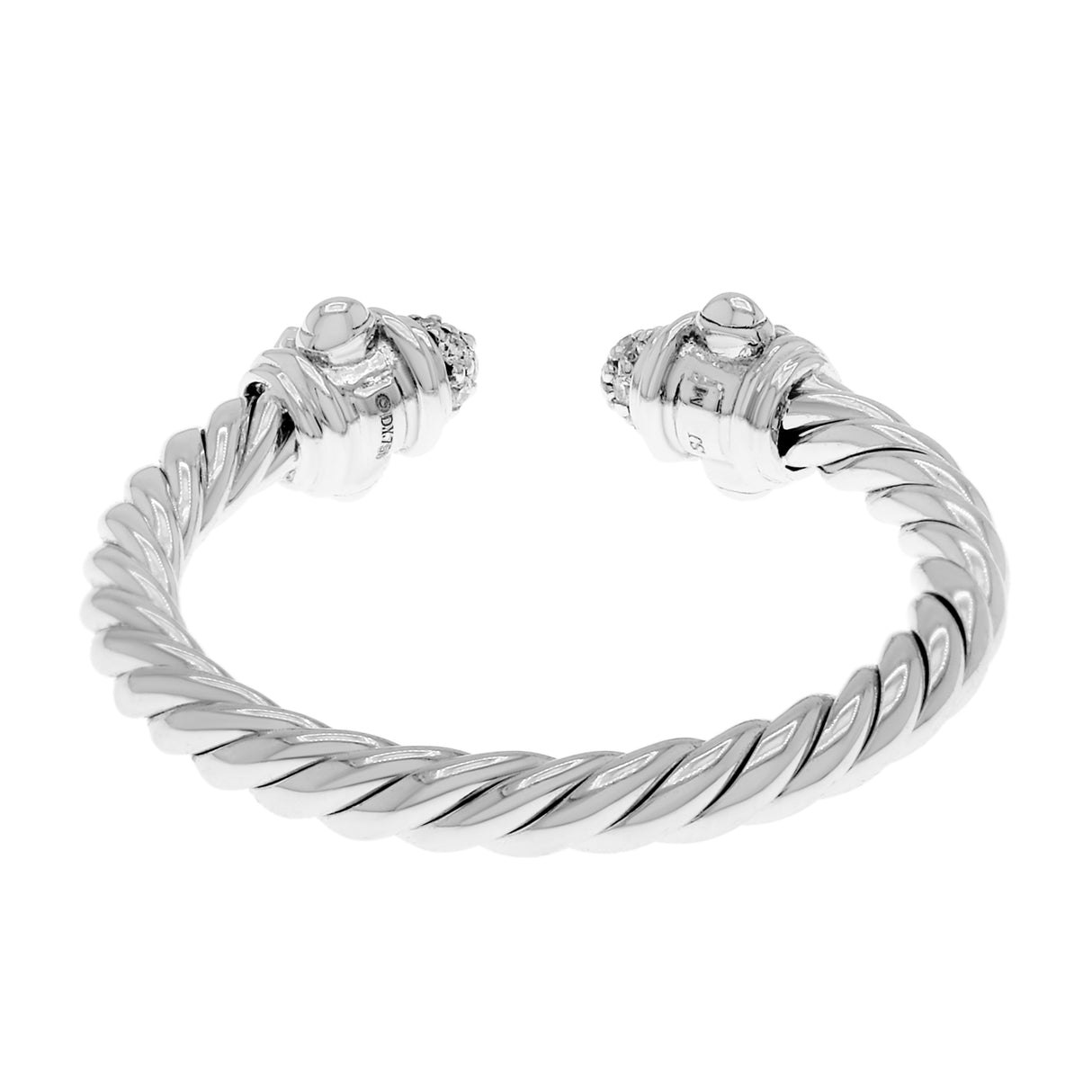David Yurman 18K White Gold 2.3mm Renaissance Ring Designer Jewellery David Yurman