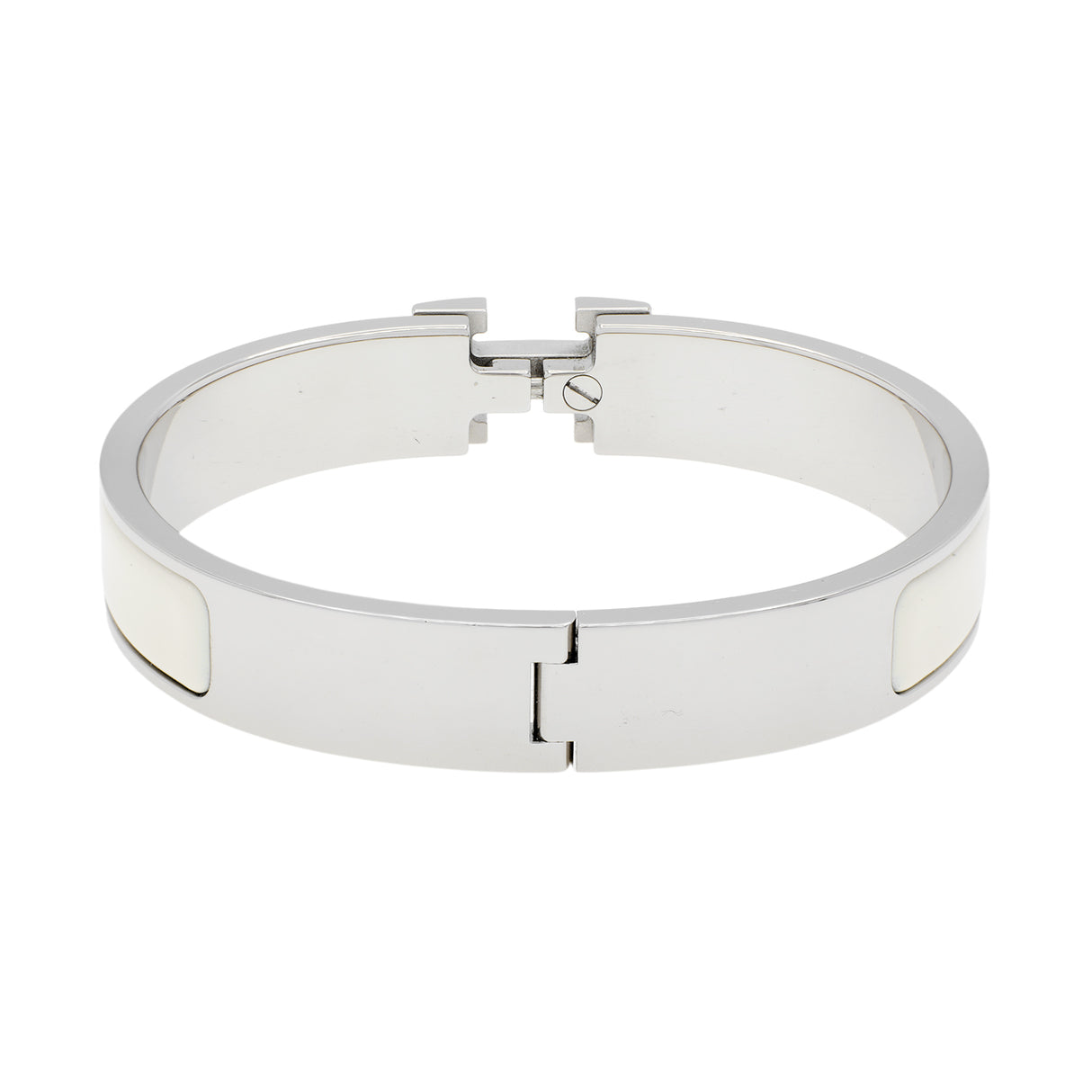 Hermes White Clic H Bracelet Designer Jewellery Hermes