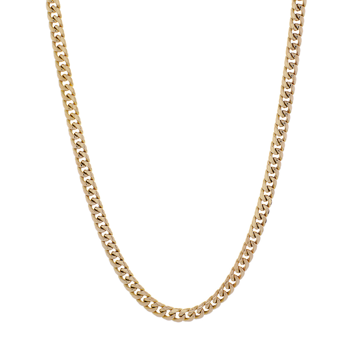 10K Yellow Gold Curb Link Chain Fine Jewellery Modaselle